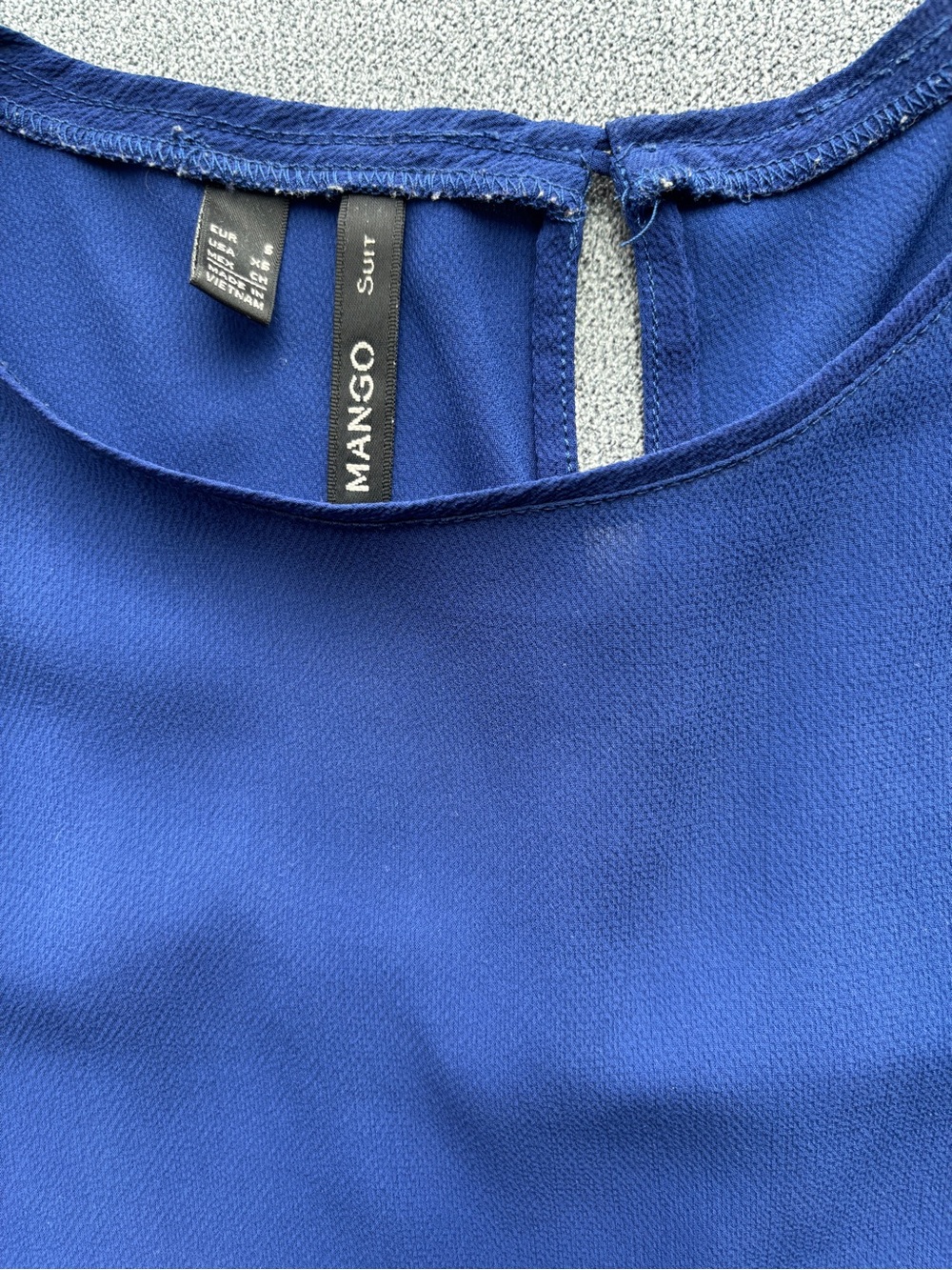 Mango Suit Women's Blue Sleeveless Top